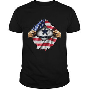 Dallas Cowboys Inside America Flag Independence Day 4Th Of July Shirt